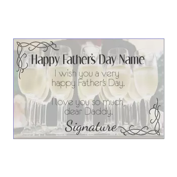 card dad champagne party elegant 