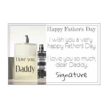 card dad party perfume grey 