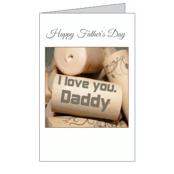 Card Dad Champagne Party Wine template