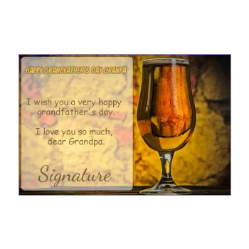 card grandfather beer party brown yellow alcohol 