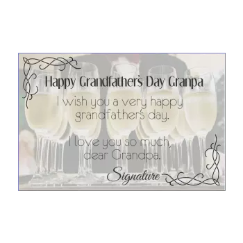 card grandfather champagne party elegant alcohol 