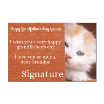 card grandfather party cat brown animals 