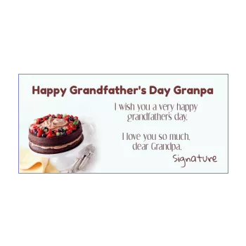 card grandfather party brown cake chocolade 