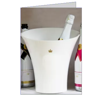 Card Wishes Champagne Party First template