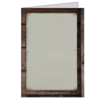 Card Wishes Party Brown Cowboy with photo template