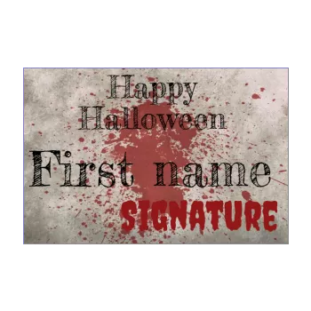happy card invitation halloween red 