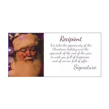 happy card wishes christmas mauve santa claus 