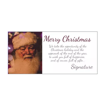 happy card wishes christmas mauve santa claus 