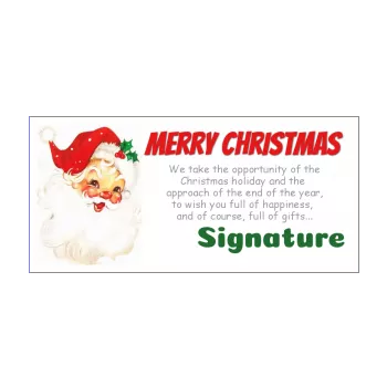 happy card wishes christmas envelope red santa claus 