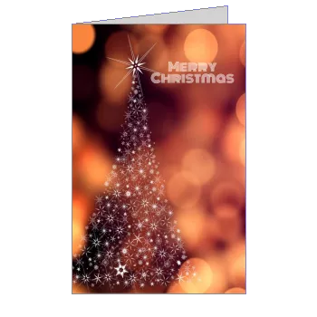 Happy Card Wishes Christmas Fir template