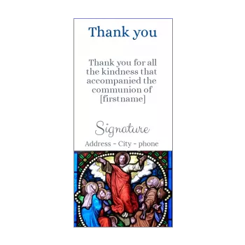 card thanks communion blue church god thank you 