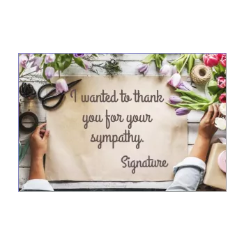 card thanks flower hand thank you 