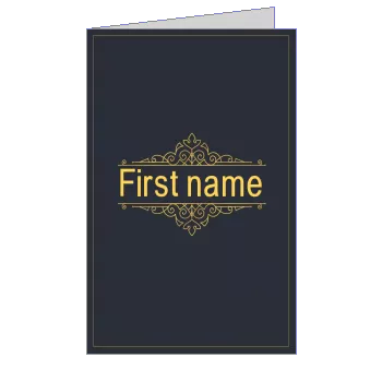 Card Recovery Elegant Grey Orange template