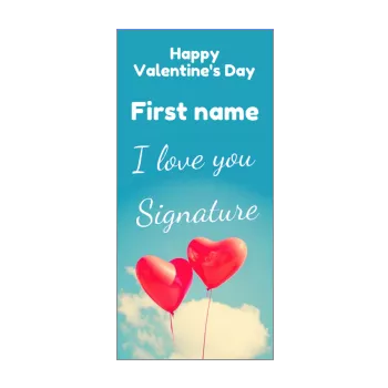 card wishes valentine s day heart blue red sky 