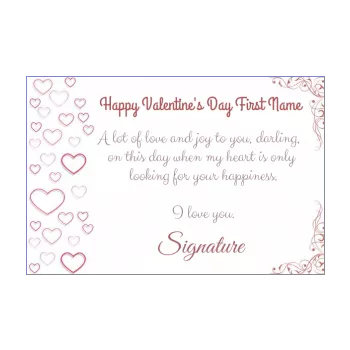 card wishes valentine s day heart elegant 