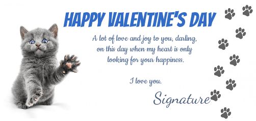 Card Wishes Valentine S Day free template