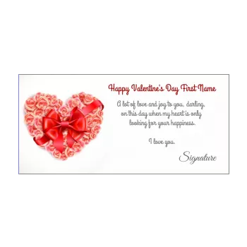 card wishes valentine s day heart flower rose 