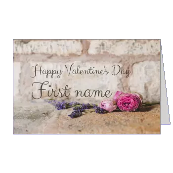 Card Wishes Valentine S Day template