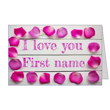 Card Wishes Valentine S Day template