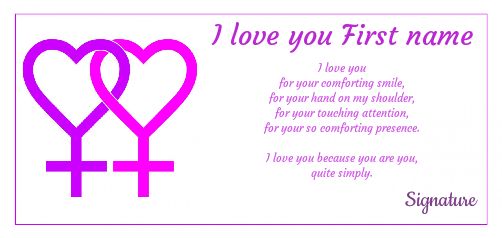 Card Wishes Heart Lgbt Love free template