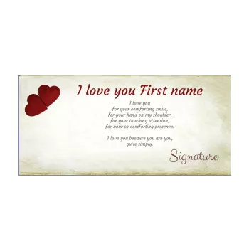 card wishes heart love red yellow 