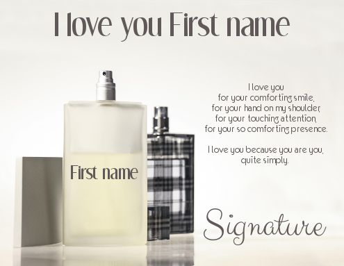 Card Wishes Perfume Grey Love virtual