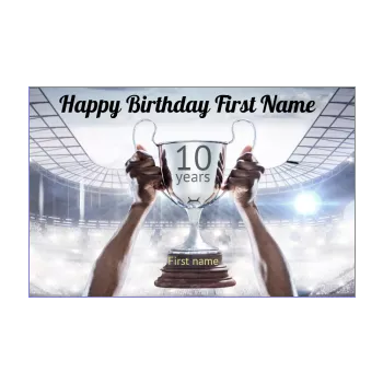 happy birthday card cup 10 years 18 years old 20 years 30 years 40 years 50 years 60 years 70 years 80 years soccer 90 years hand kid 