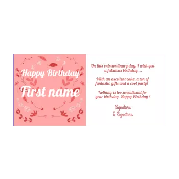 happy birthday card flower rose women 