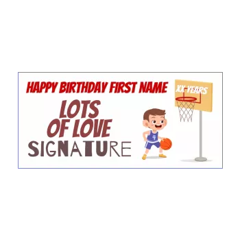 happy birthday card balloon basket boy drawing kid sport 