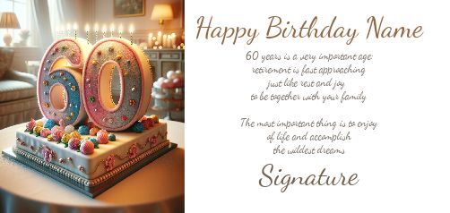 Happy Birthday Card Rainbow 60 free template