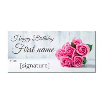 happy birthday card bouquet flower rose 