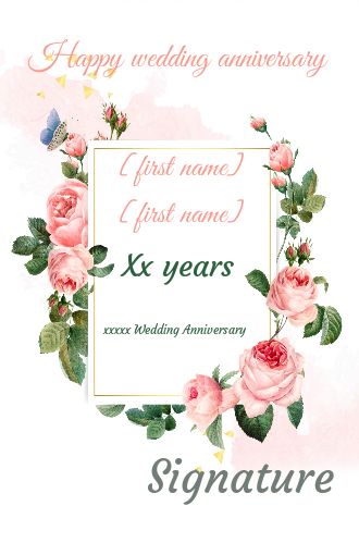 Birthday Wedding Card Flower Nuptials virtual free