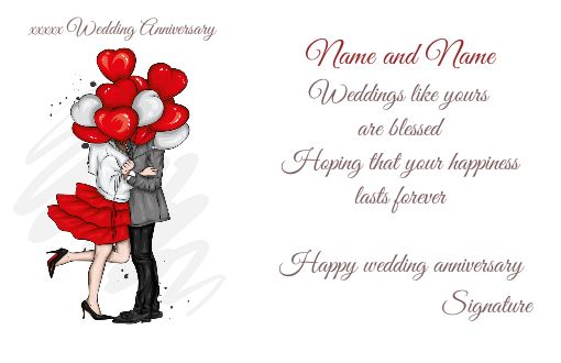 Birthday Wedding Card Heart Balloon free template