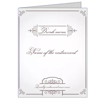 Card Restaurant Beer Brown Elegant template