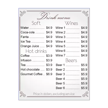card restaurant beer elegant grey wine alcohol 