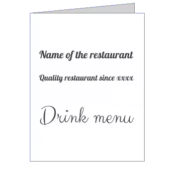 Card Restaurant Beer Elegant White template