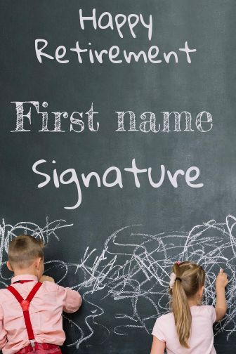 Card Congratulations School Wishes Retirement free template