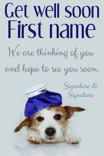 Card Dog Recovery Brown White free template
