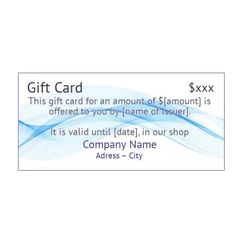 card shop gift blue wave 