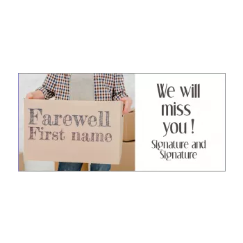 card cardboard farewell goodbye moving 