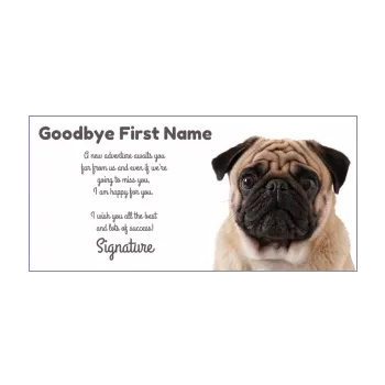 card farewell goodbye dog brown animals 