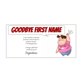 funny card farewell goodbye drawing kid 