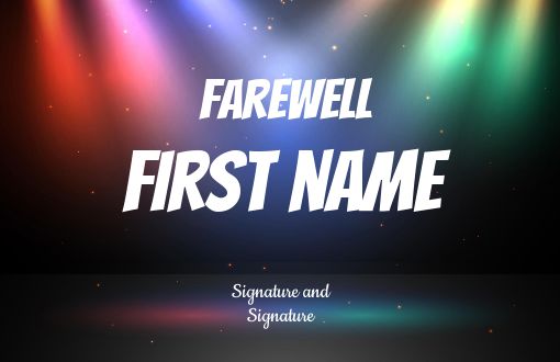 Card Farewell Goodbye Black Green virtual free