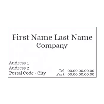 business card white 