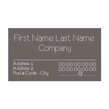 business card line grey white 