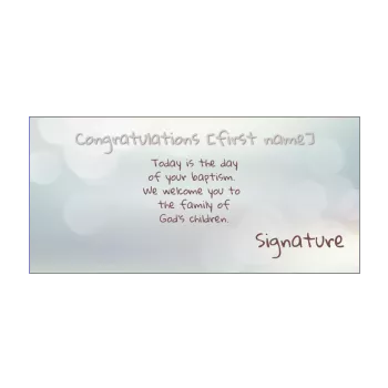 card congratulations baptism light white 