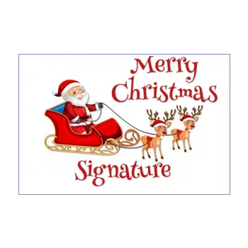 happy card wishes christmas reindeer drawing red santa claus 