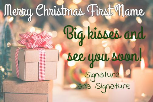 Happy Card Wishes Gift Christmas free template