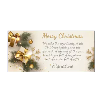 happy card wishes gift christmas golden fir 