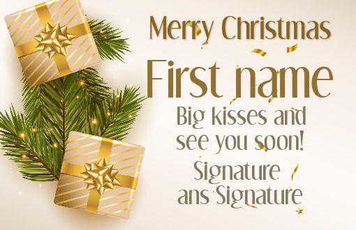 Happy Card Wishes Gift Christmas free template